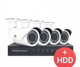 AHD комплект видеонаблюдения Partizan PRO AHD-35 4xCAM + 1xDVR + HDD