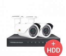 AHD комплект видеонаблюдения Partizan PRO AHD-42 2xCAM + 1xDVR + HDD