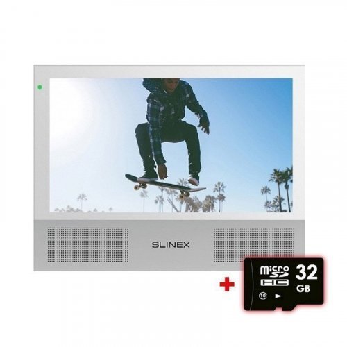 Відеодомофон із записом на MicroSD та сенсорним екраном Slinex Sonik 7 White