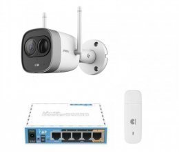 3G комплект видеонаблюдения с IP камерой IMOU New Bullet (Dahua IPC-G26EP)