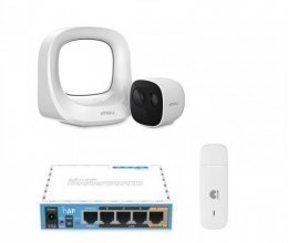 3G комплект видеонаблюдения с IP камерой IMOU Cell Pro (KIT-WA1001-300/1-B26EP)