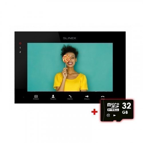 Видеодомофон с сенсорным экраном Slinex SQ-07MTHD Black