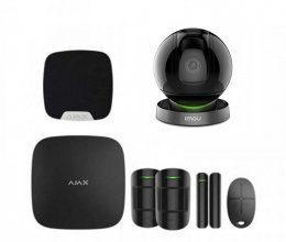 Комплект сигнализации Ajax для квартиры черный + камера IMOU Ranger Pro (Dahua IPC-A26HP)