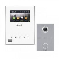 Комплект домофону BAS-IP AU-04LA White та BAS-IP AV-03D Silver