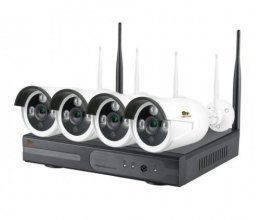 IP комплект видеонаблюдения Partizan Outdoor Wi-Fi IP-36 4xCAM + 1xNVR (v1.1)