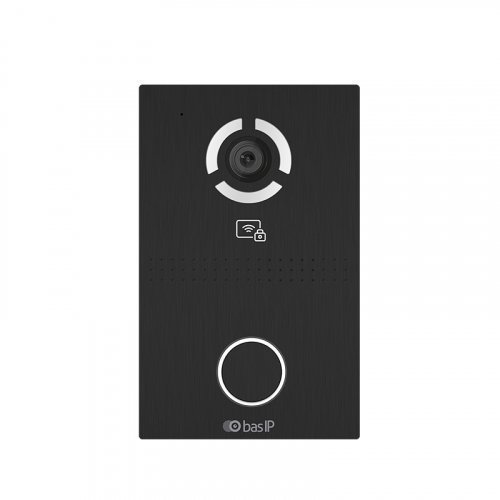IP антивандальная видеопанель домофона со считывателем  BAS-IP AV-03BD BLACK