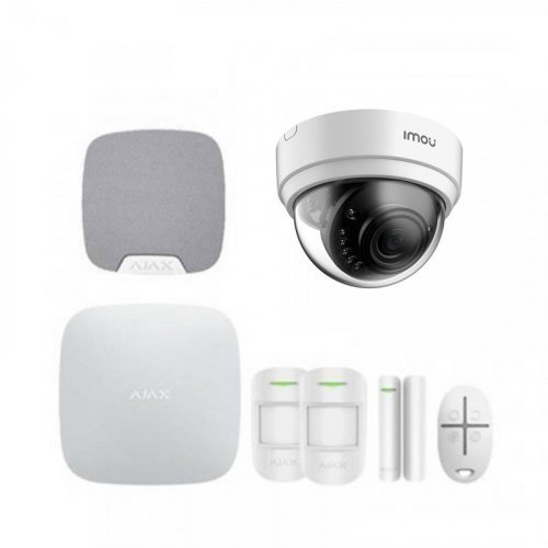 

Комплект сигнализации ajax для квартиры + камера imou dome lite (dahua ipc-d42p)