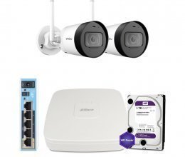 IP комплект видеонаблюдения Dahua WiFi-4M-2OUT-HOME-G42P-HDD
