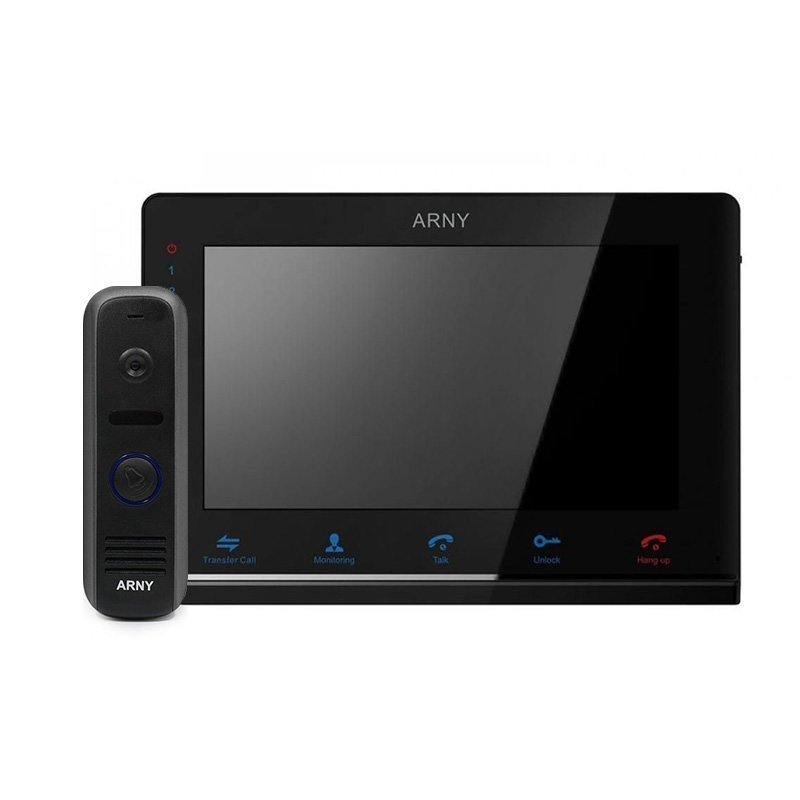 

Комплект домофона arny avd-7120 Черный \ Черный