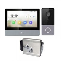 Комплект домофону Hikvision DS-KH8350-WTE1 та Hikvision DS-KV6113-WPE1 + Atis Lock SS