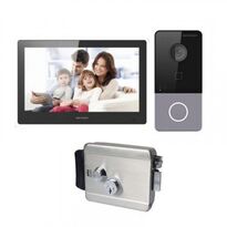 Комплект домофона Hikvision DS-KH8520-WTE1 и Hikvision DS-KV6113-WPE1 + Atis Lock SS
