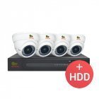 AHD комплект видеонаблюдения Partizan PRO AHD-30 4xCAM + 1xDVR + HDD