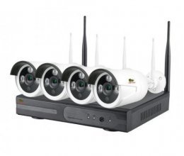 IP комплект видеонаблюдения Partizan Wi-Fi IP-27 4xCAM + 1xNVR