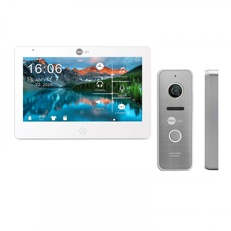 

Комплект домофона neolight mezzo hd wf white и prime fhd (pro) silver