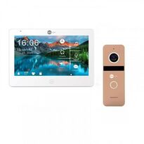 Комплект домофону NeoLight Mezzo HD WF White та Solo FHD Gold
