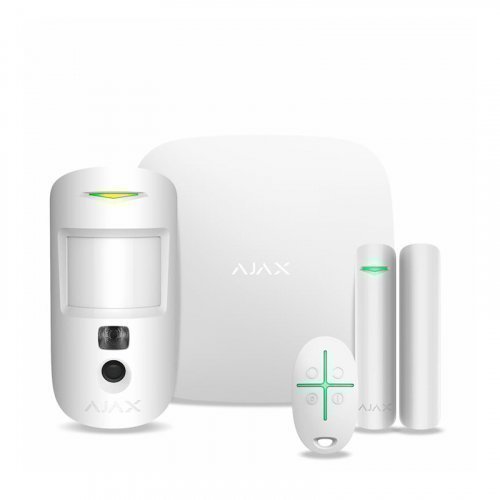 

Комплект сигнализации ajax starterkit cam plus белый