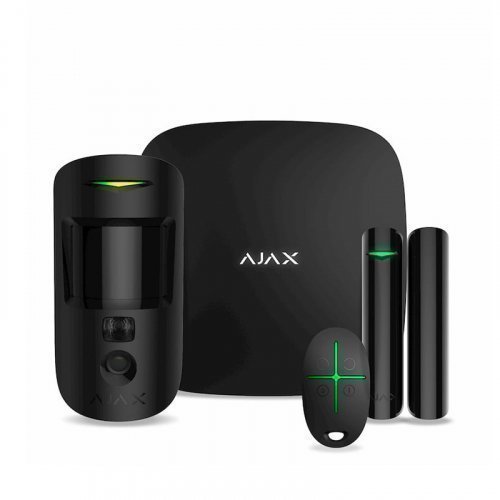 Комплект сигналізації Ajax StarterKit Cam Plus чорний