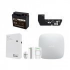 Ajax StarterKit белый + БПП для продолжительной автономной работы