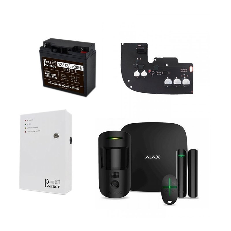 

Ajax starterkit cam черный + БПП для продолжительной автономной работы