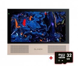 Відеодомофон із вбудованою пам'яттю та сенсорним екраном Slinex Sonik 10 Black