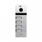 Антивандальна панель виклику на 4 абоненти NeoLight MEGA/4 FHD Silver