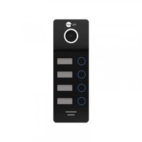 Антивандальна відеопанель домофону на 4 абоненти NeoLight MEGA/4 FHD Black