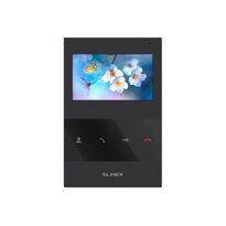 Аналоговый 4-дюймовый видеодомофон с сенсорными кнопками Slinex SQ-04 Black