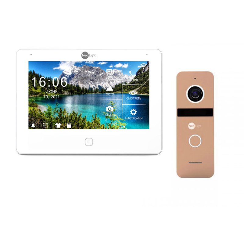 

Комплект домофона neolight alpha hd wf и solo fhd gold
