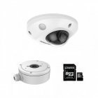 IP комплект видеонаблюдения для парадного с камерой DS-2CD2523G0-IWS + монтаж