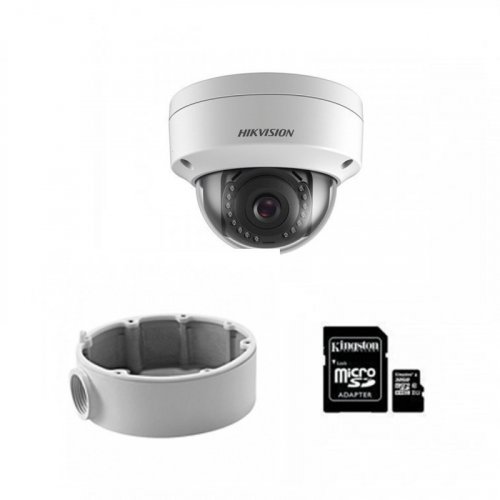 IP комплект видеонаблюдения для парадного с камерой Hikvision DS-2CD2121G0-IWS