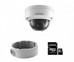 IP комплект видеонаблюдения для парадного с камерой Hikvision DS-2CD2121G0-IWS