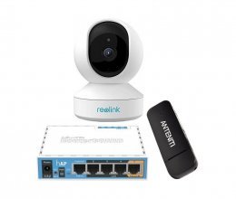 3G комплект видеонаблюдения с IP камерой Reolink E1 Pro