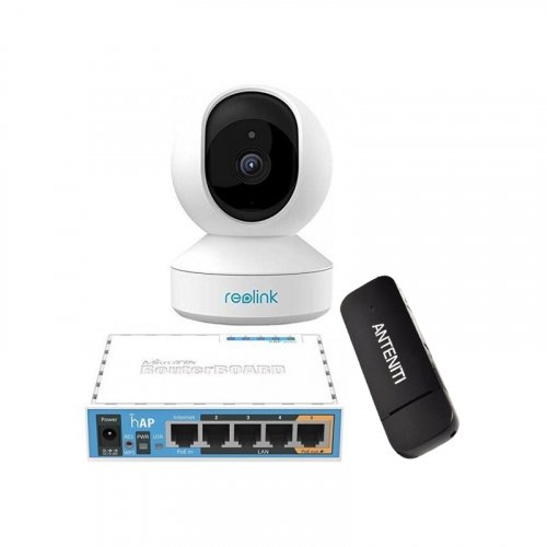 3G комплект видеонаблюдения с IP камерой Reolink E1 Zoom