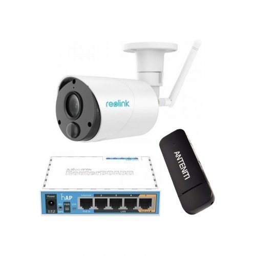 3G комплект видеонаблюдения с IP камерой Reolink Argus Eco