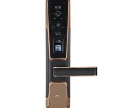 Smart замок ZKTeco ZM100 right для правих дверей зі скануванням обличчя та зчитувачем відбитка пальця