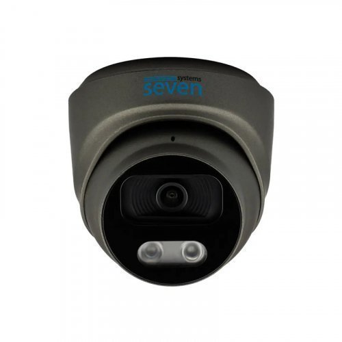 IP видеокамера 2 Мп уличная/внутренняя SEVEN IP-7212PA black (2,8 мм)