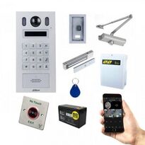 Комплект багатоквартирної IP домофонії з панеллю Dahua DHI-VTO6221E-P + монтаж