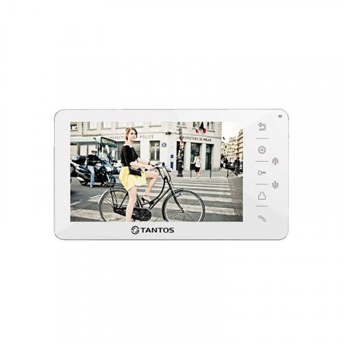 Видеодомофон с интеркомом и сенсорными кнопками Tantos Amelie HD 7" (White)
