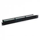 Патч-панель Hypernet 48 портов UTP кат.5е 19" PP-KUTP48-1U с держателем кабеля