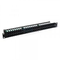 Патч-панель Hypernet 48 портов UTP кат.5е 19" PP-KUTP48-1U с держателем кабеля