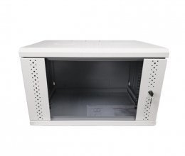 Серверный шкаф 6U, EServer 600х350х370 (Ш*Г*В), стекло, серый