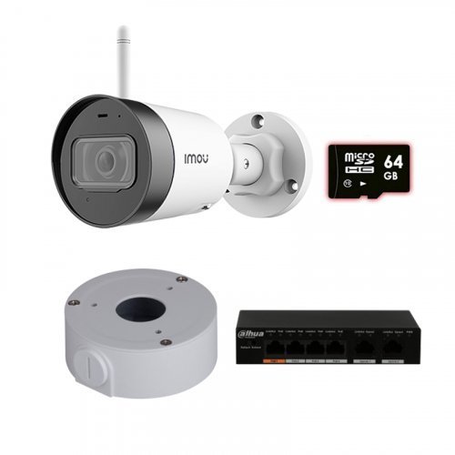 IP комплект видеонаблюдения для парадного с камерой IMOU Bullet Lite (Dahua IPC-G22P)