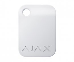 Защищенный бесконтактный брелок для клавиатуры Ajax Tag белый