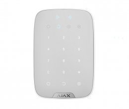 Беспроводная клавиатура с поддержкой защищенных бесконтактных карт и брелоков Ajax KeyPad Plus белая