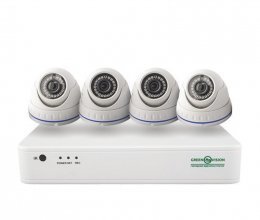 NVR комплект видеонаблюдения GreenVision GV-IP-K-S30/04 1080P