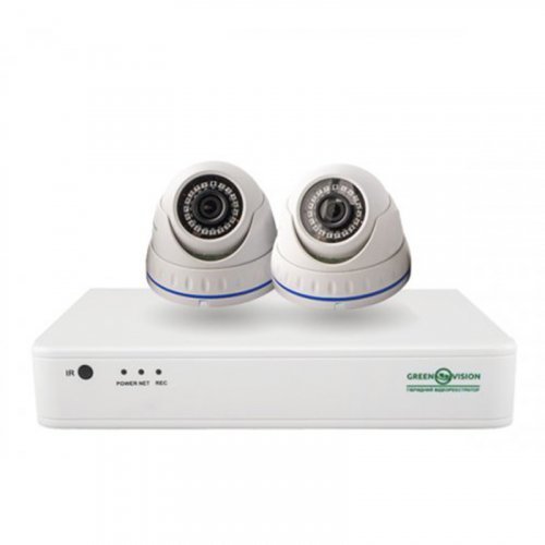 NVR комплект видеонаблюдения GreenVision GV-IP-K-S33/02 1080P