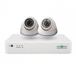 NVR комплект видеонаблюдения GreenVision GV-IP-K-S33/02 1080P