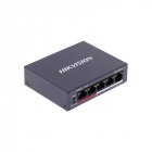 Коммутатор Hikvision DS-3E0105P-E/M(B) 4-портовый POE