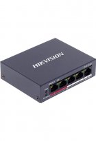 Коммутатор Hikvision DS-3E0105P-E/M(B) 4-портовый POE