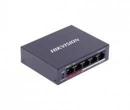 Коммутатор Hikvision DS-3E0105P-E/M(B) 4-портовый POE